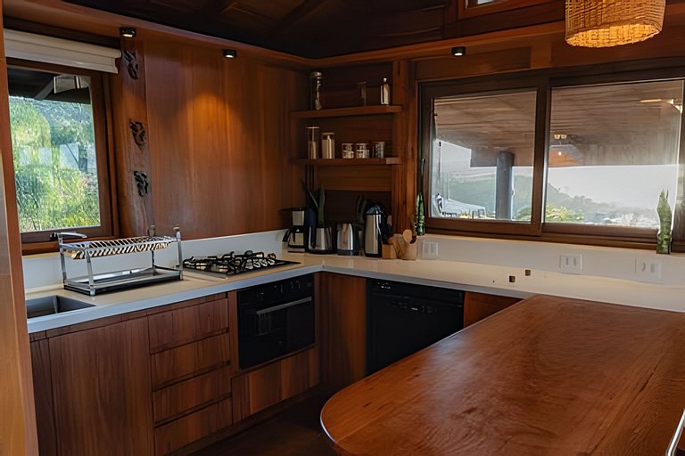 Buda da Lagoa 1, Vista al mar a 90m Praia do Rosa