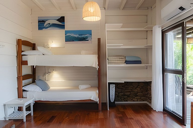 Buda da Lagoa 1, Vista al mar a 90m Praia do Rosa