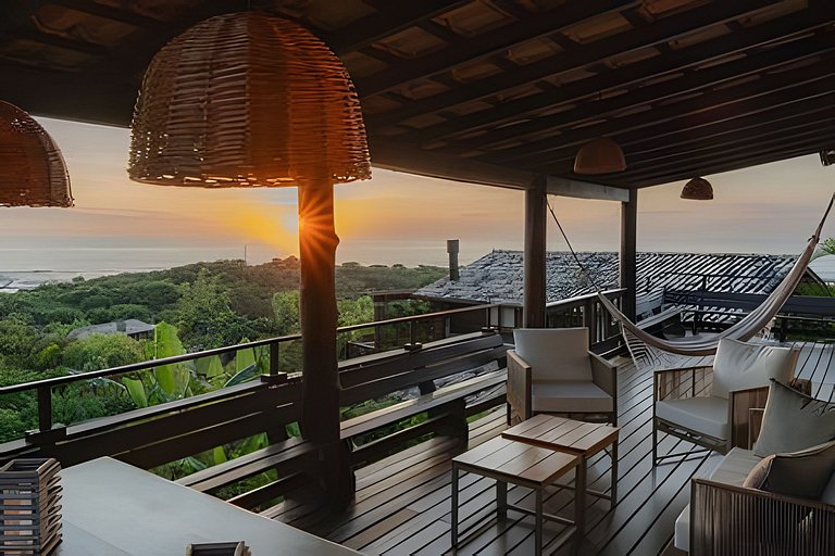 Buda da Lagoa 2, Vista al mar a 90m Praia do Rosa