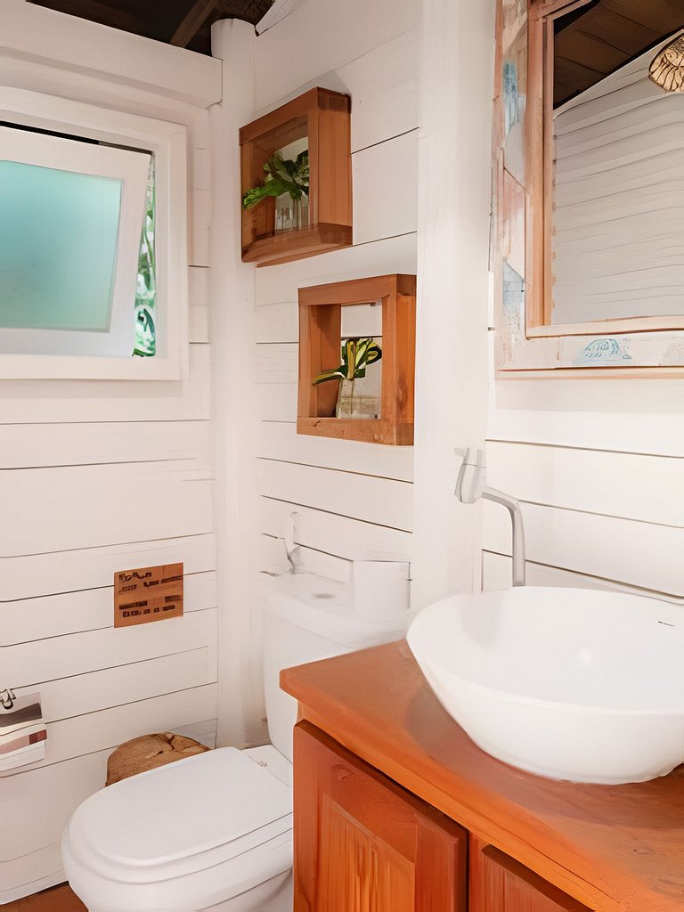 Buda da Lagoa 2, Vista al mar a 90m Praia do Rosa